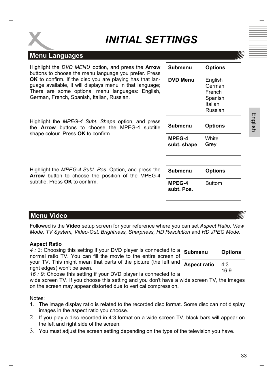 Initial settings | Xoro HSD 8430 User Manual | Page 83 / 243