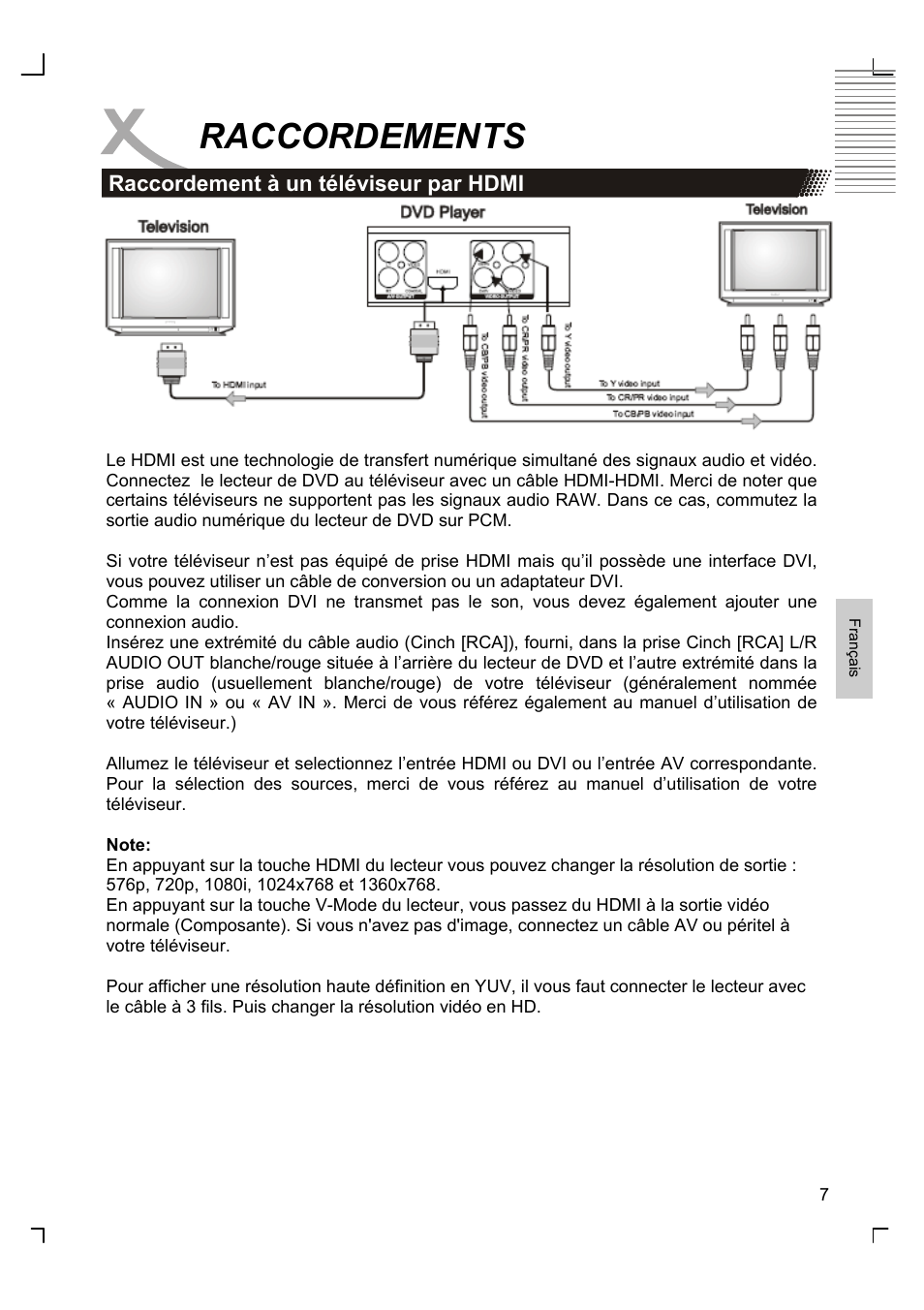 Raccordements | Xoro HSD 8420 User Manual | Page 107 / 170