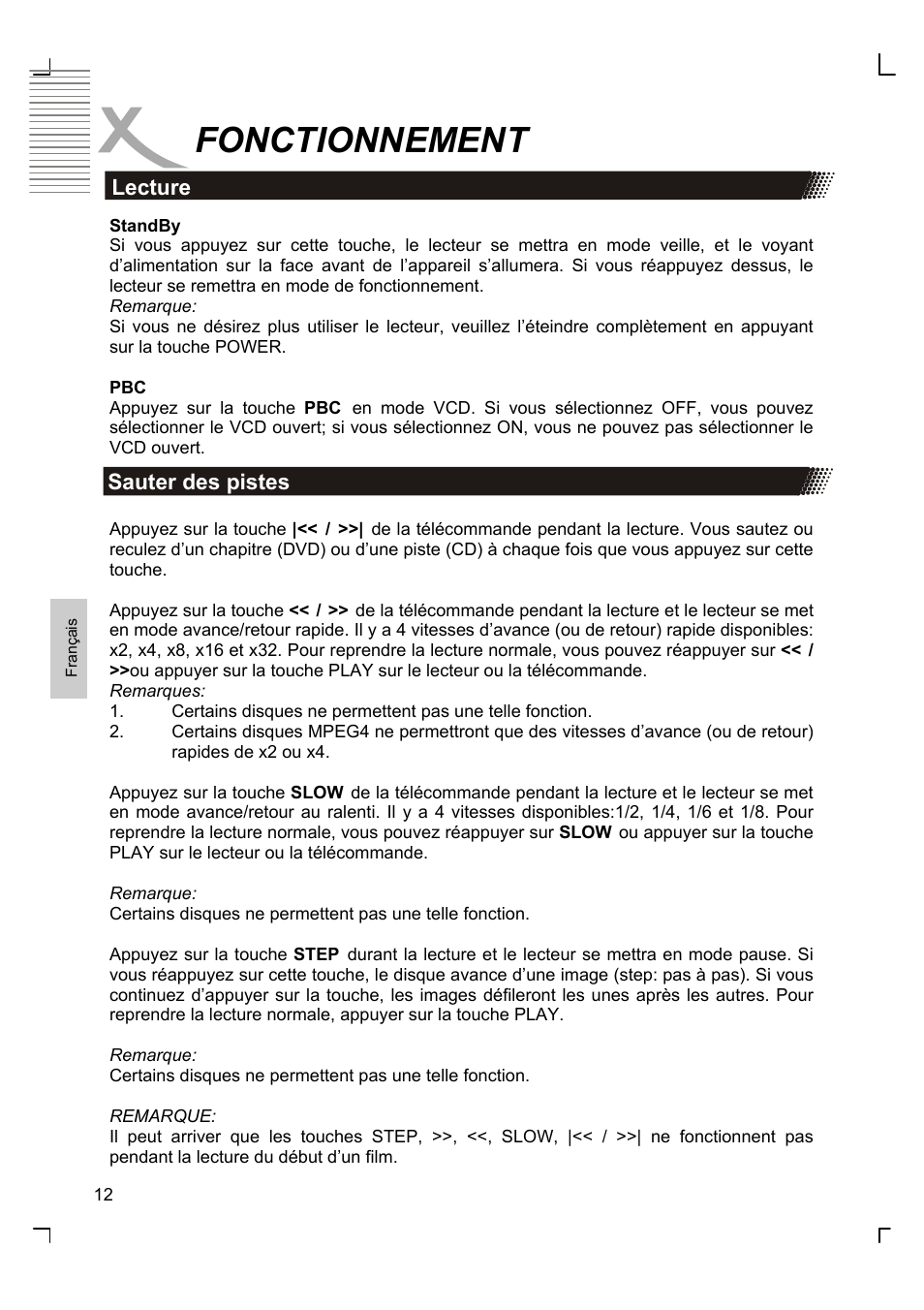 Fonctionnement | Xoro HSD 8420 User Manual | Page 112 / 170