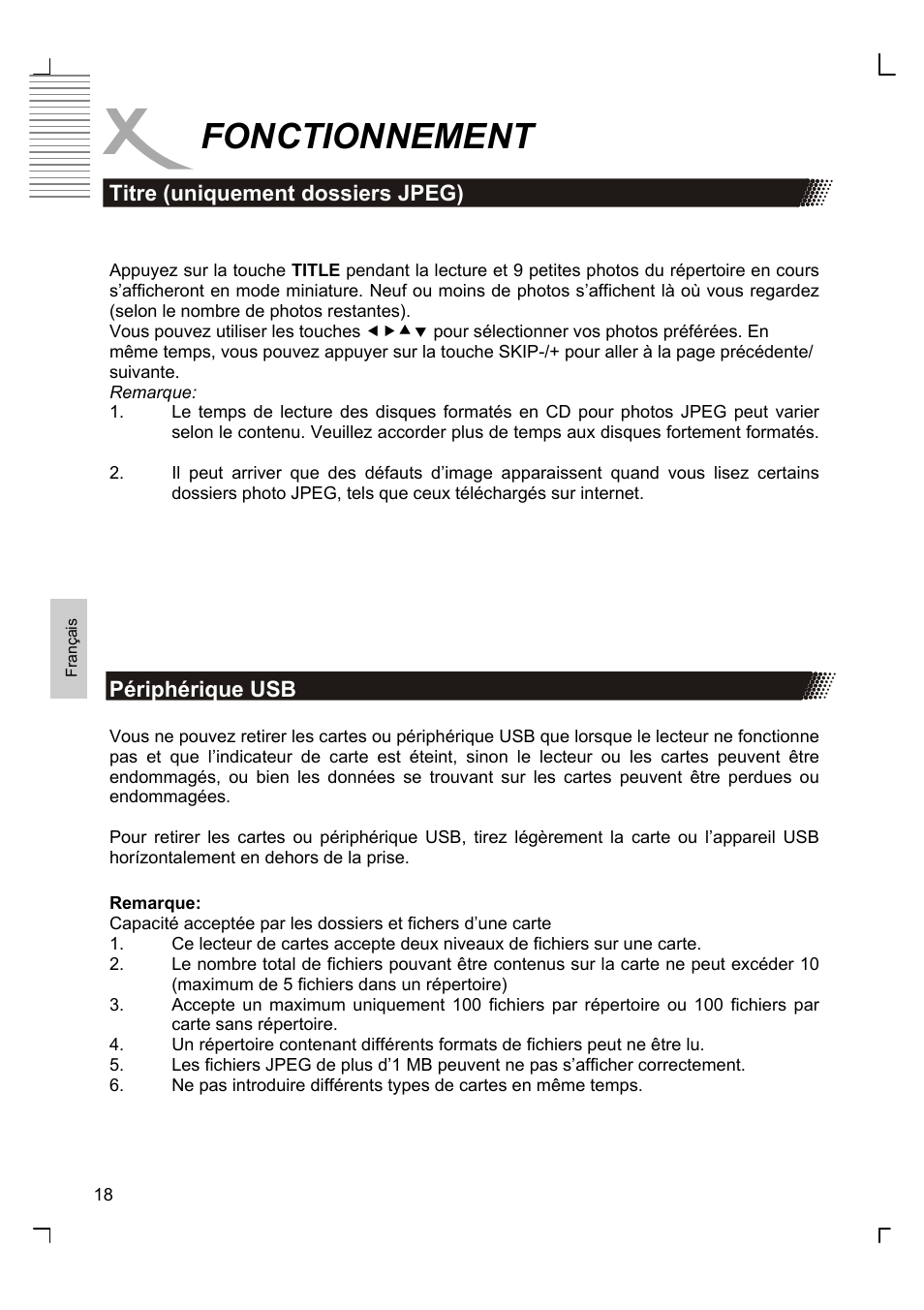 Fonctionnement | Xoro HSD 8420 User Manual | Page 118 / 170