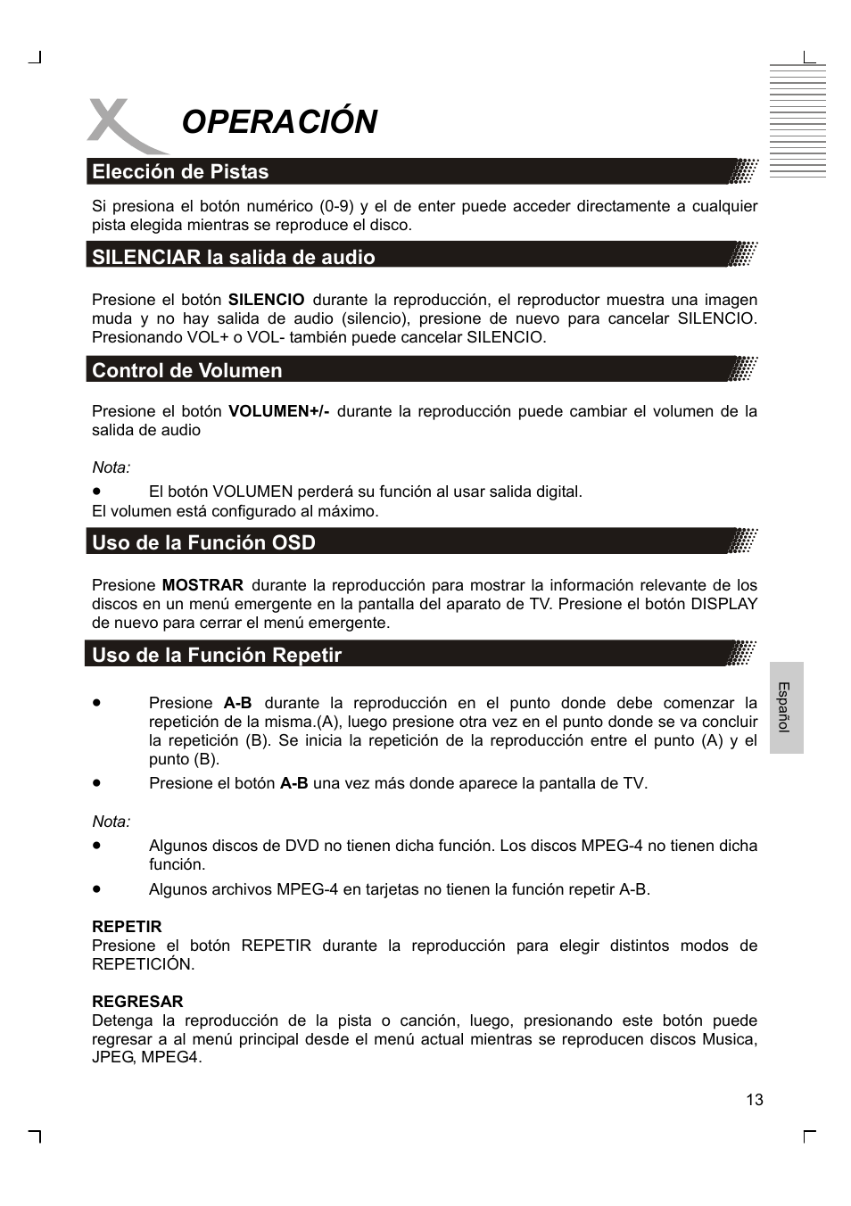 Operación | Xoro HSD 8420 User Manual | Page 145 / 170