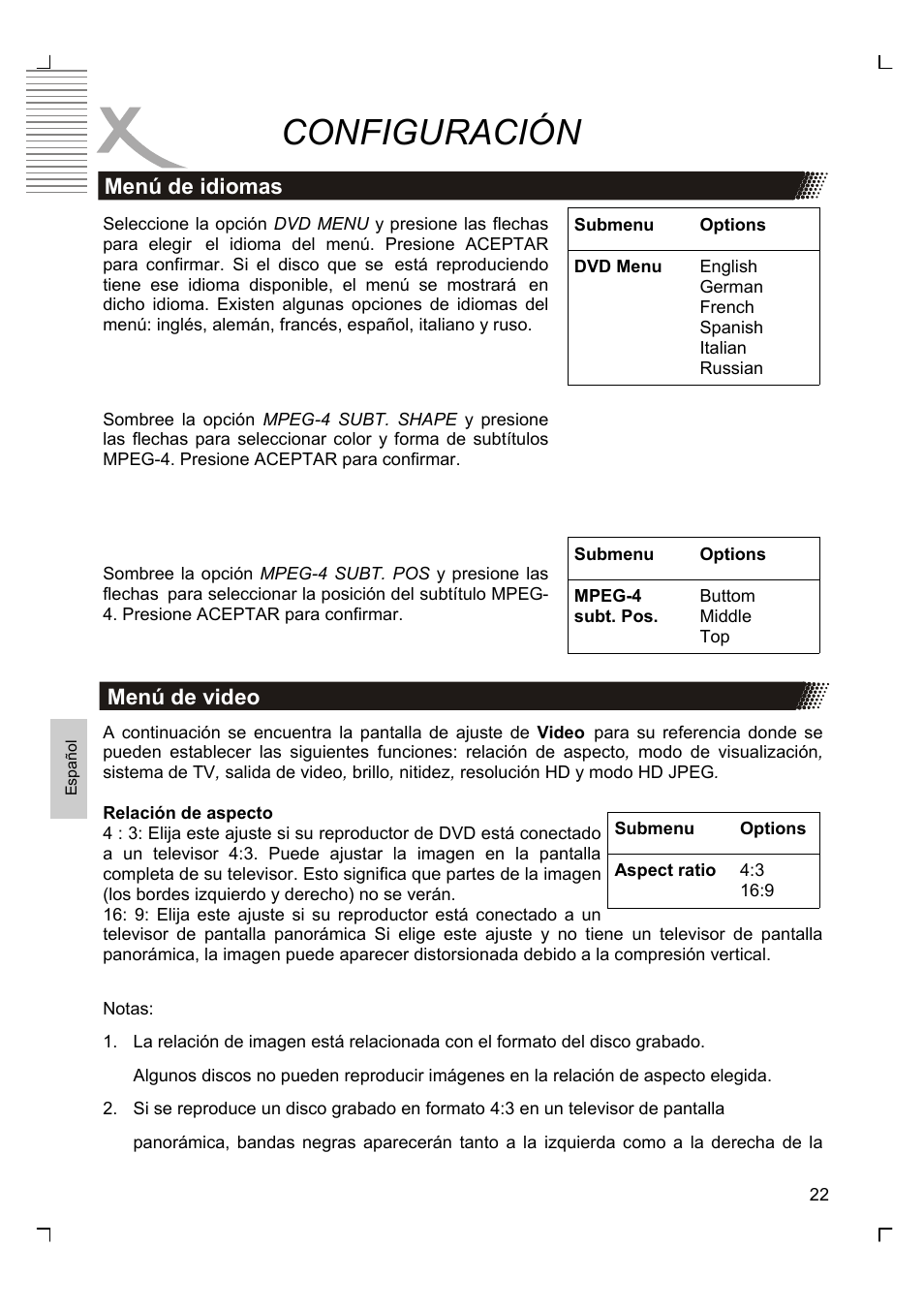 Configuración | Xoro HSD 8420 User Manual | Page 154 / 170
