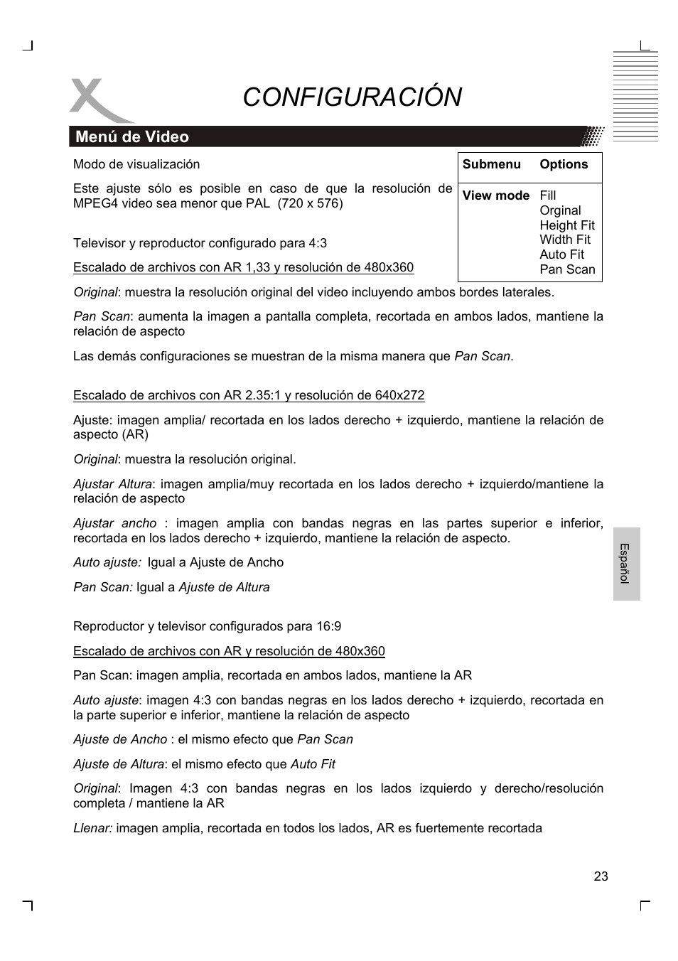 Configuración | Xoro HSD 8420 User Manual | Page 155 / 170