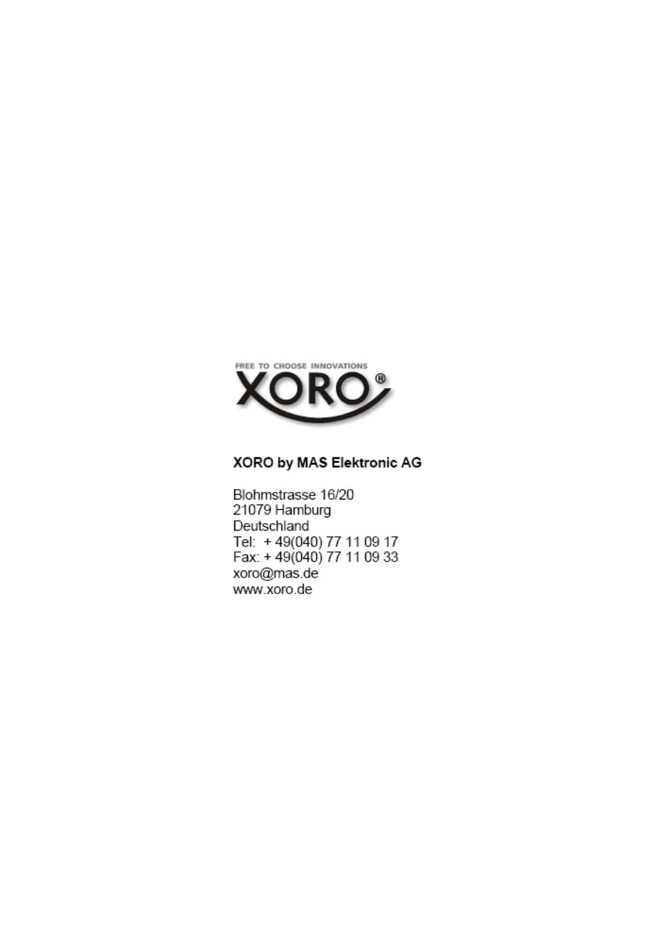 Xoro HSD 8420 User Manual | Page 170 / 170