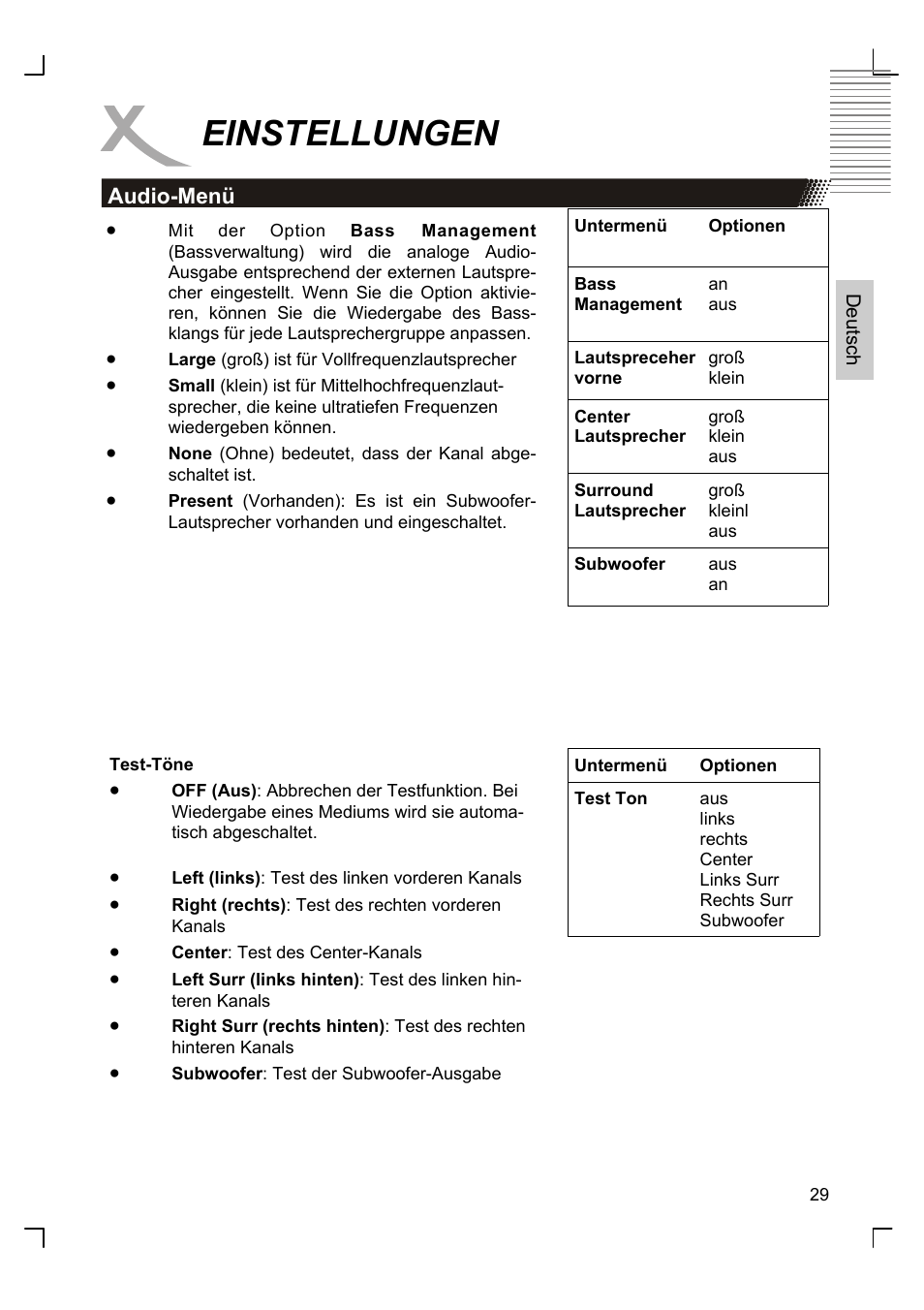 Einstellungen | Xoro HSD 8420 User Manual | Page 29 / 170