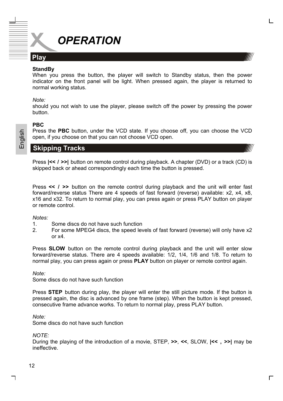 Operation | Xoro HSD 8420 User Manual | Page 48 / 170