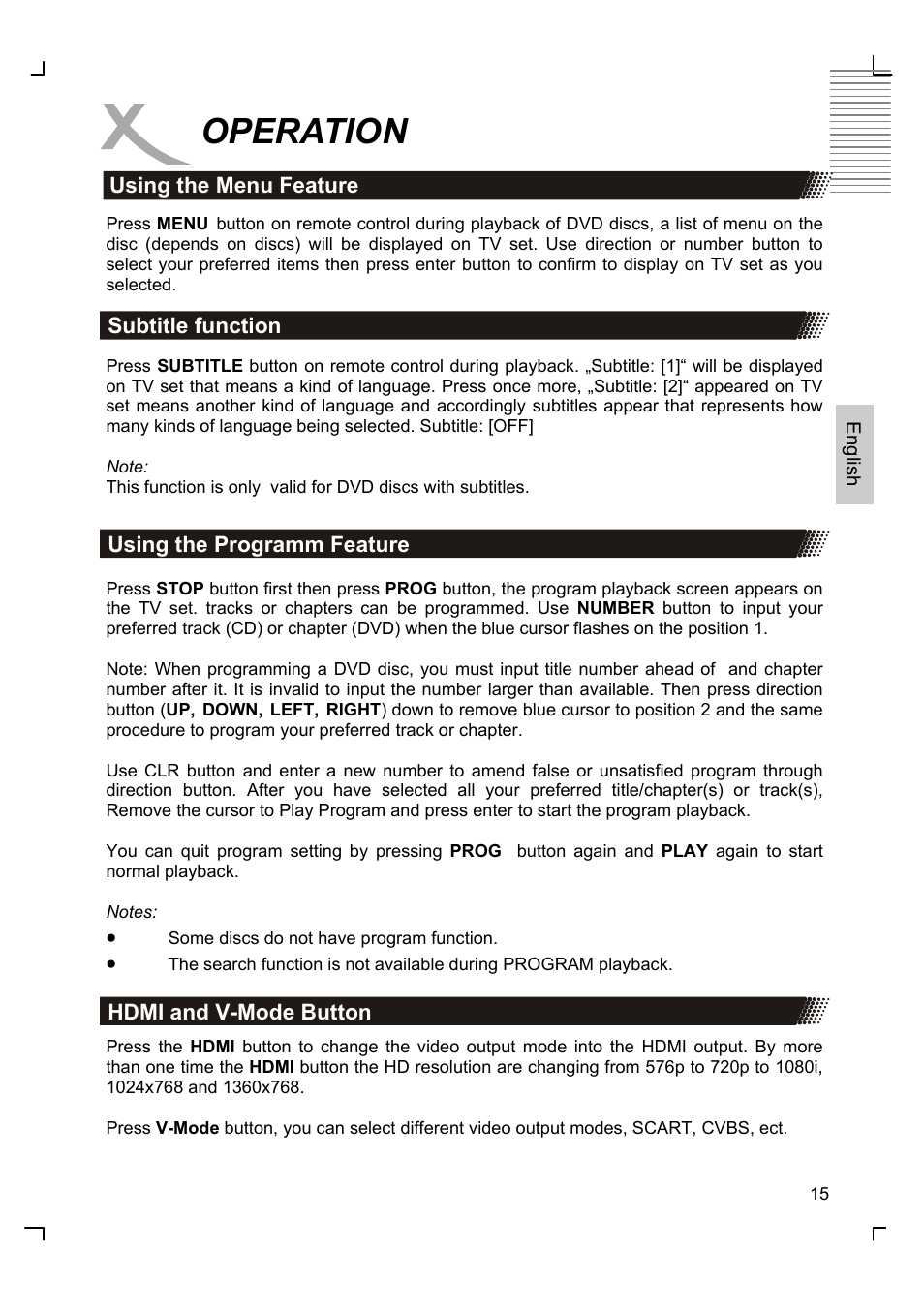 Operation | Xoro HSD 8420 User Manual | Page 51 / 170
