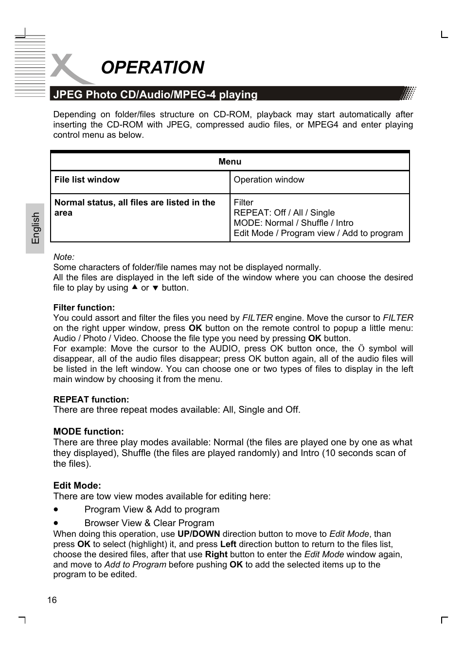 Operation | Xoro HSD 8420 User Manual | Page 52 / 170