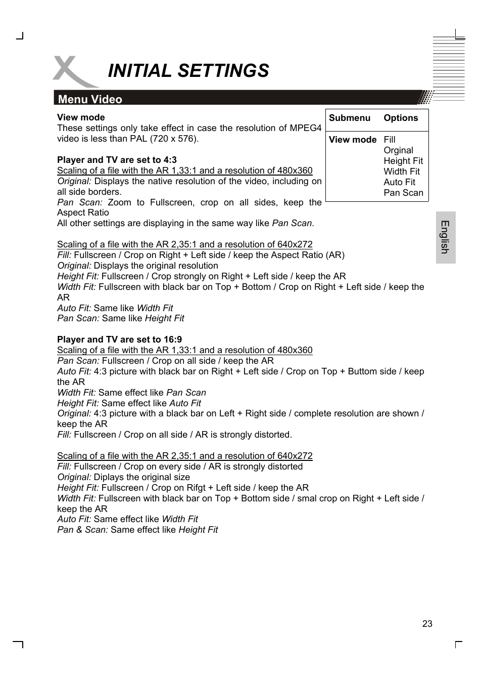 Initial settings | Xoro HSD 8420 User Manual | Page 59 / 170