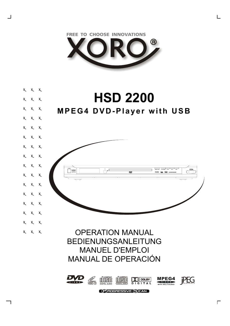 Xoro HSD 2200 User Manual | 59 pages