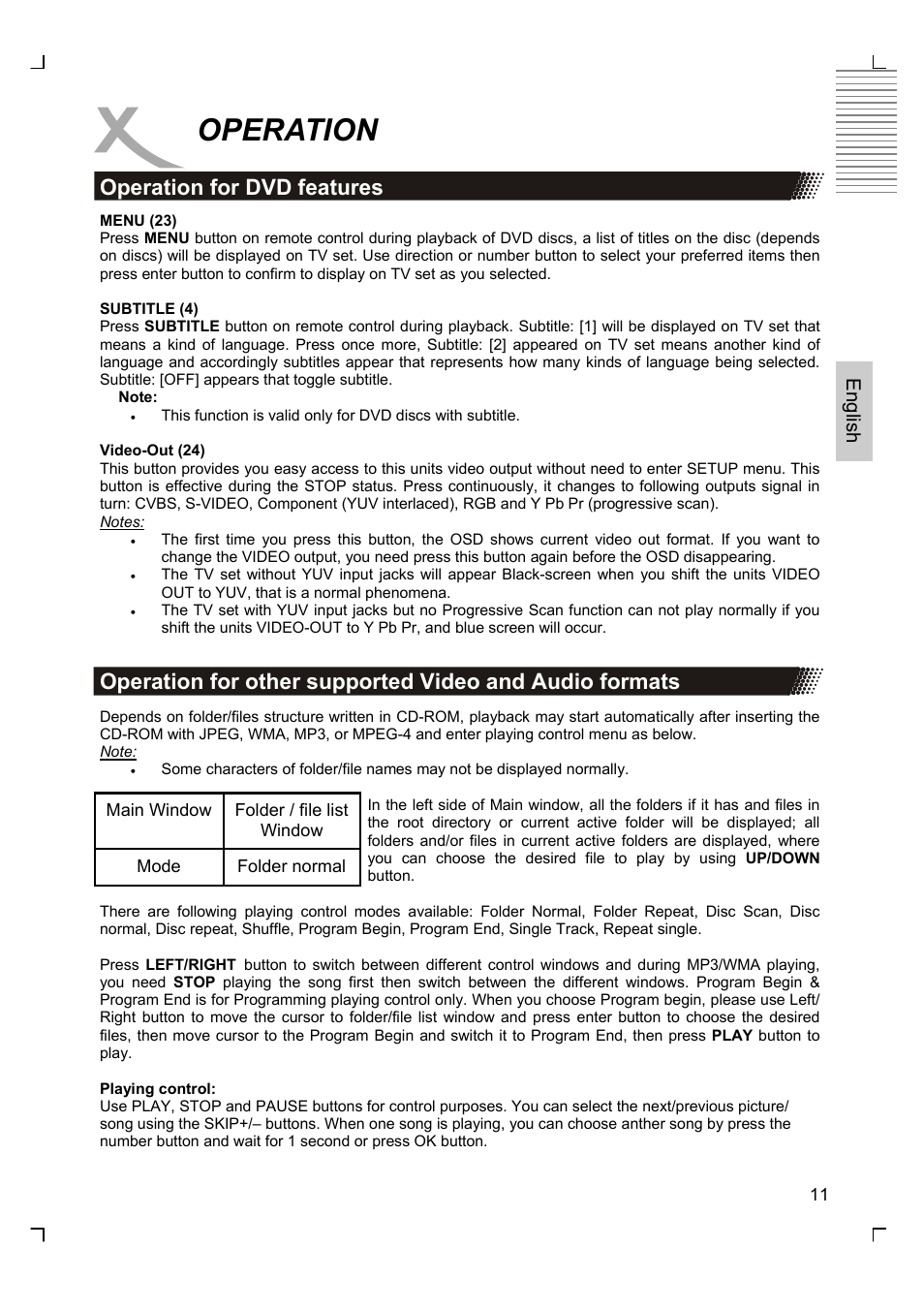 Operation | Xoro HSD 2200 User Manual | Page 25 / 59