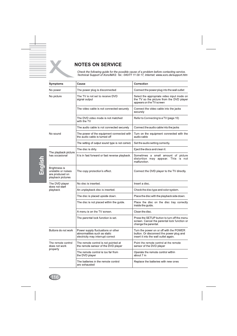 Xoro HSD 4000 User Manual | Page 116 / 164