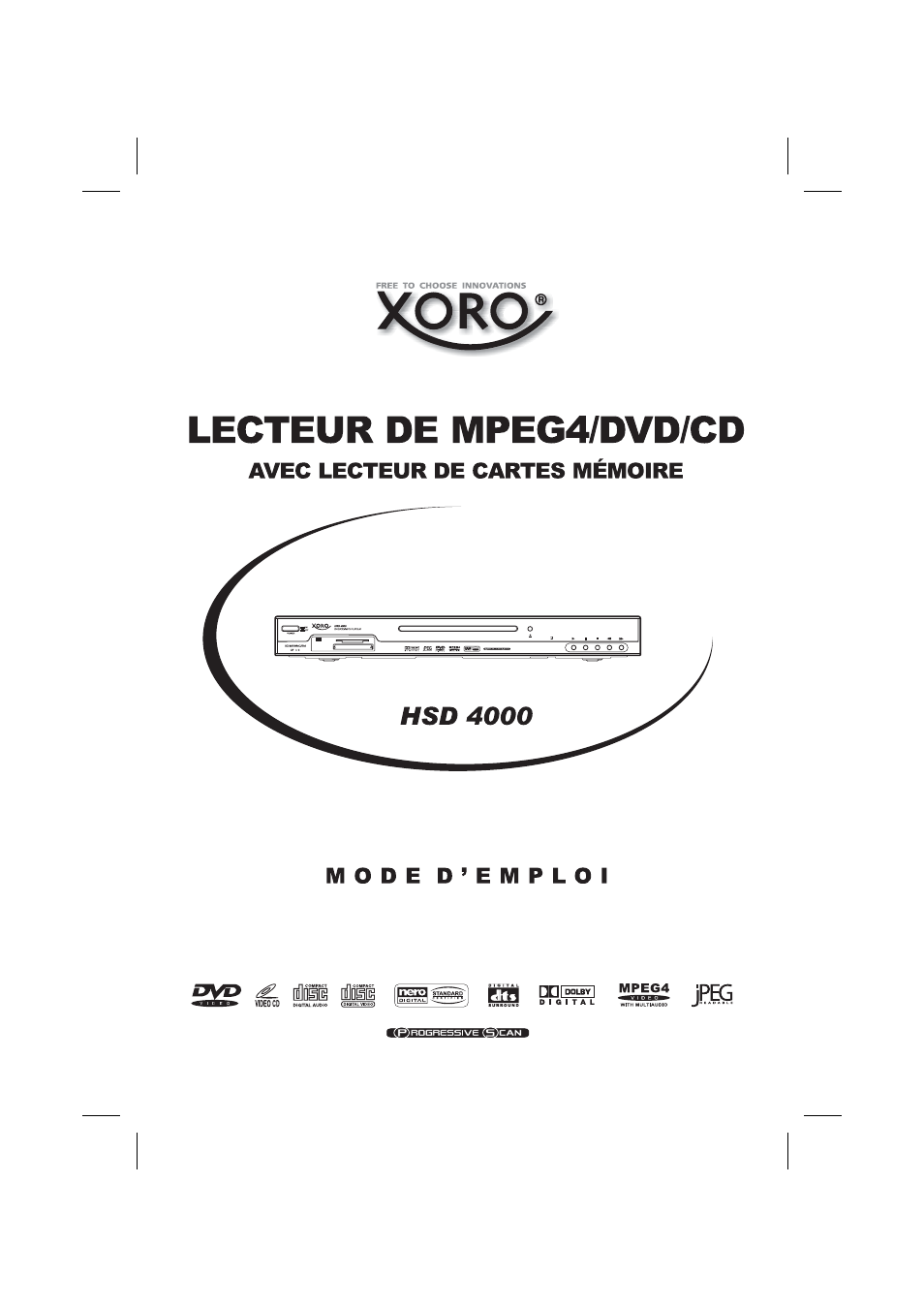 Lecteur de mpeg4/dvd/cd | Xoro HSD 4000 User Manual | Page 125 / 164