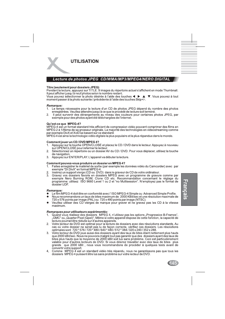 Utilisation | Xoro HSD 4000 User Manual | Page 145 / 164