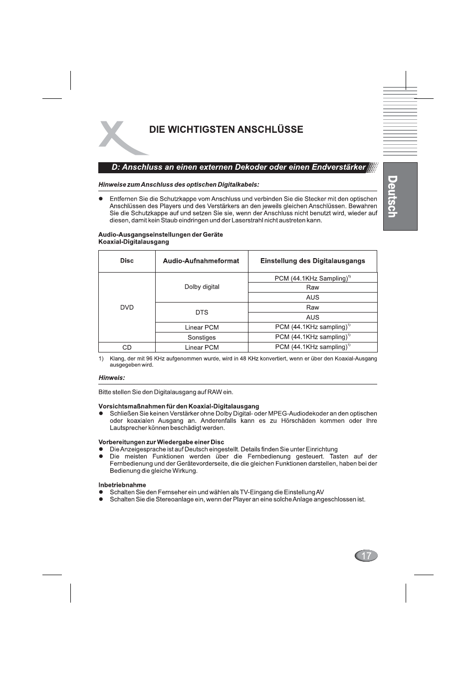 Xoro HSD 4000 User Manual | Page 17 / 164