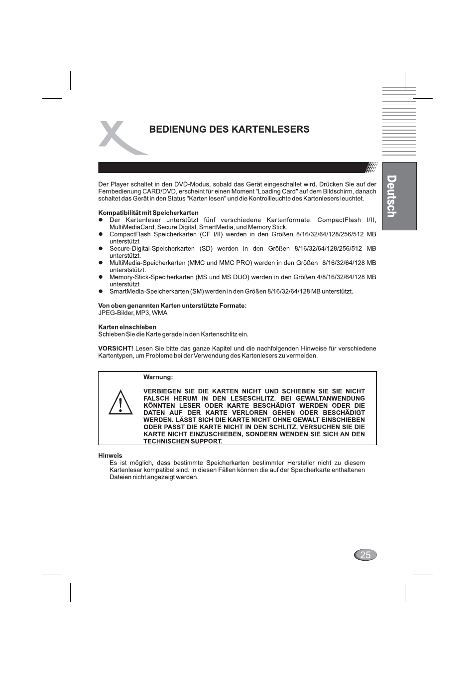Xoro HSD 4000 User Manual | Page 25 / 164