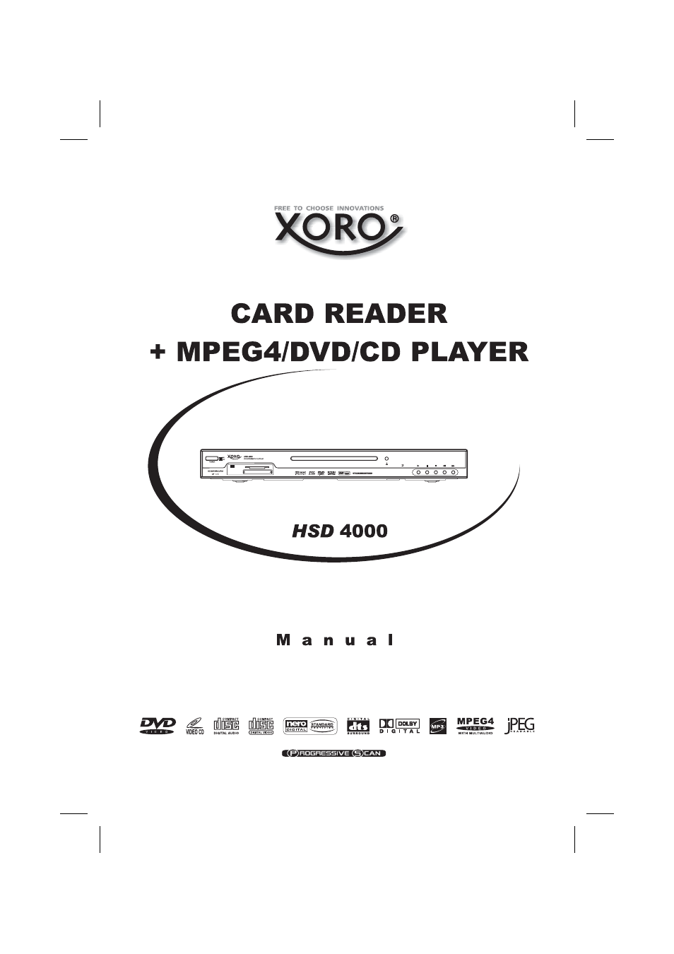 Card reader + mpeg4/dvd/cd player | Xoro HSD 4000 User Manual | Page 85 / 164