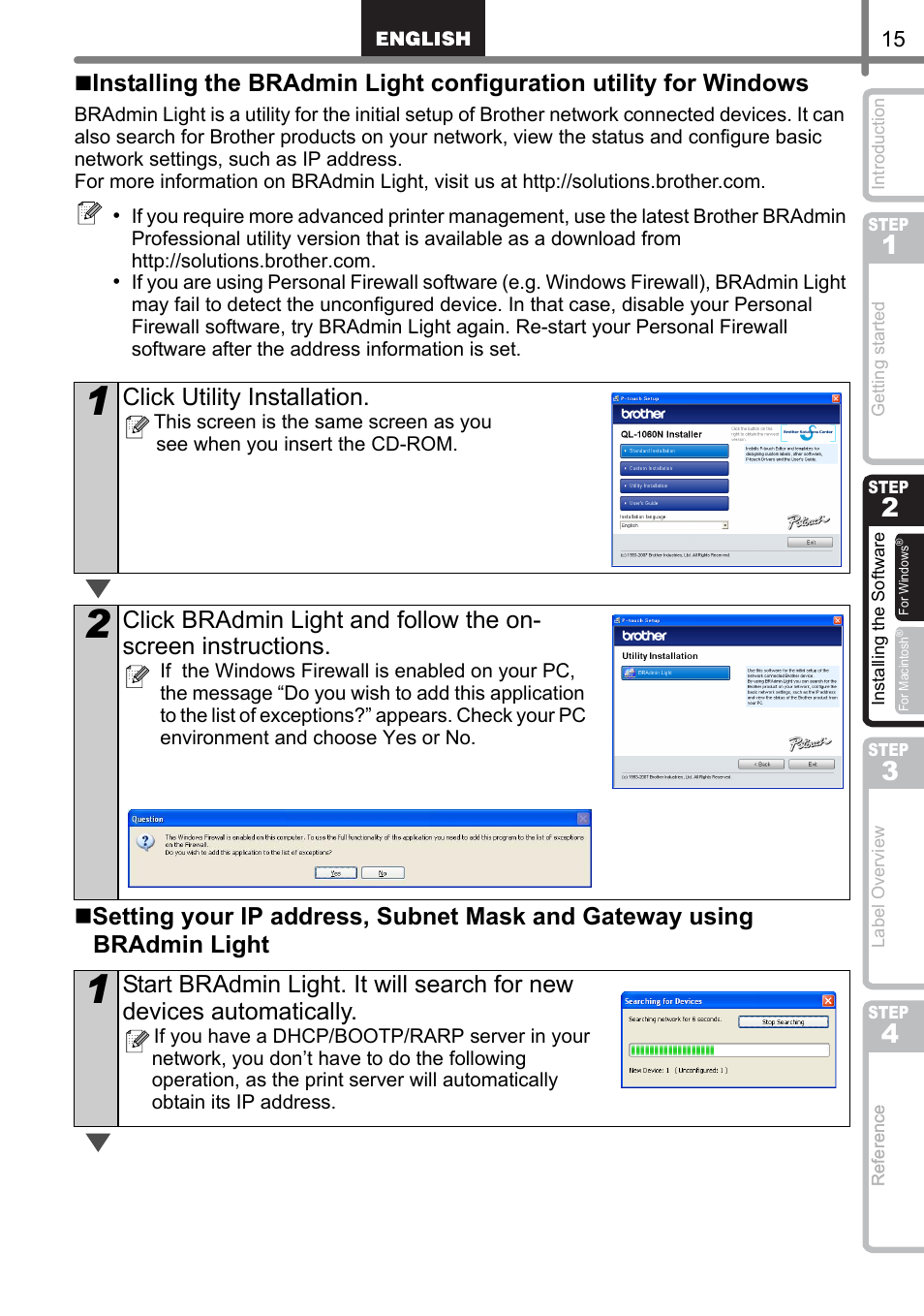 Brother QL-1060N User Manual | Page 17 / 121