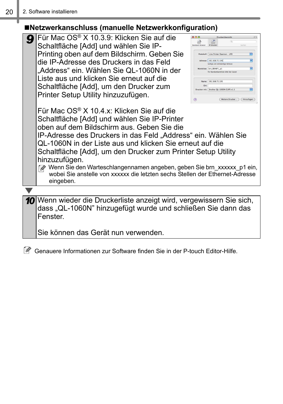 Brother QL-1060N User Manual | Page 52 / 121