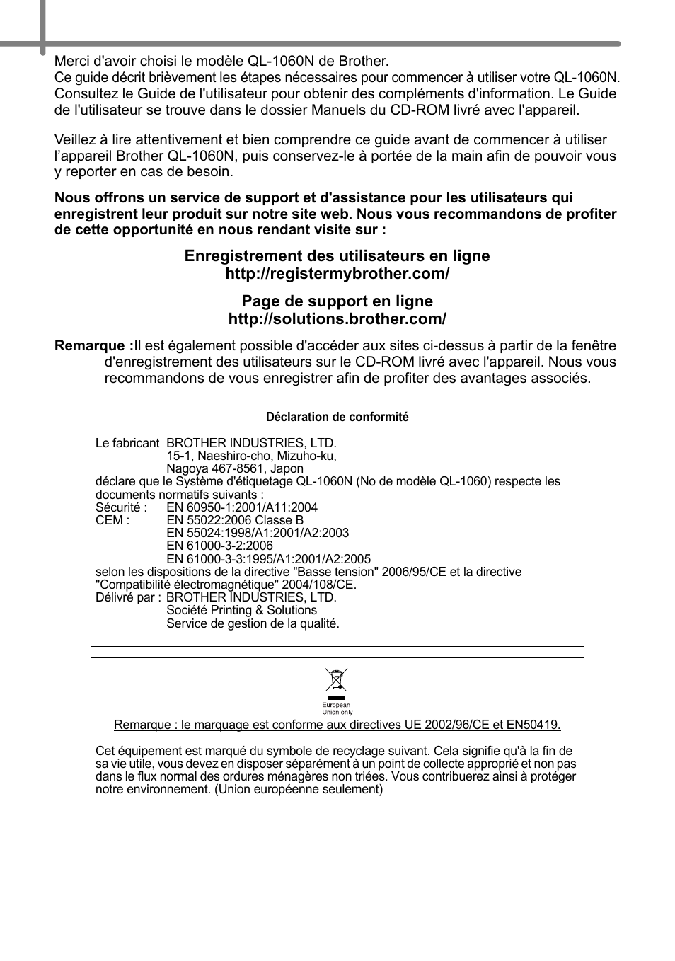 Brother QL-1060N User Manual | Page 62 / 121