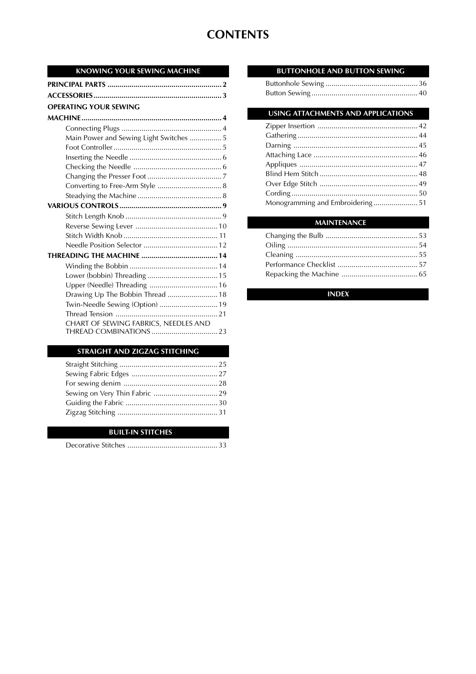 Brother LS-1717 User Manual | Page 7 / 82