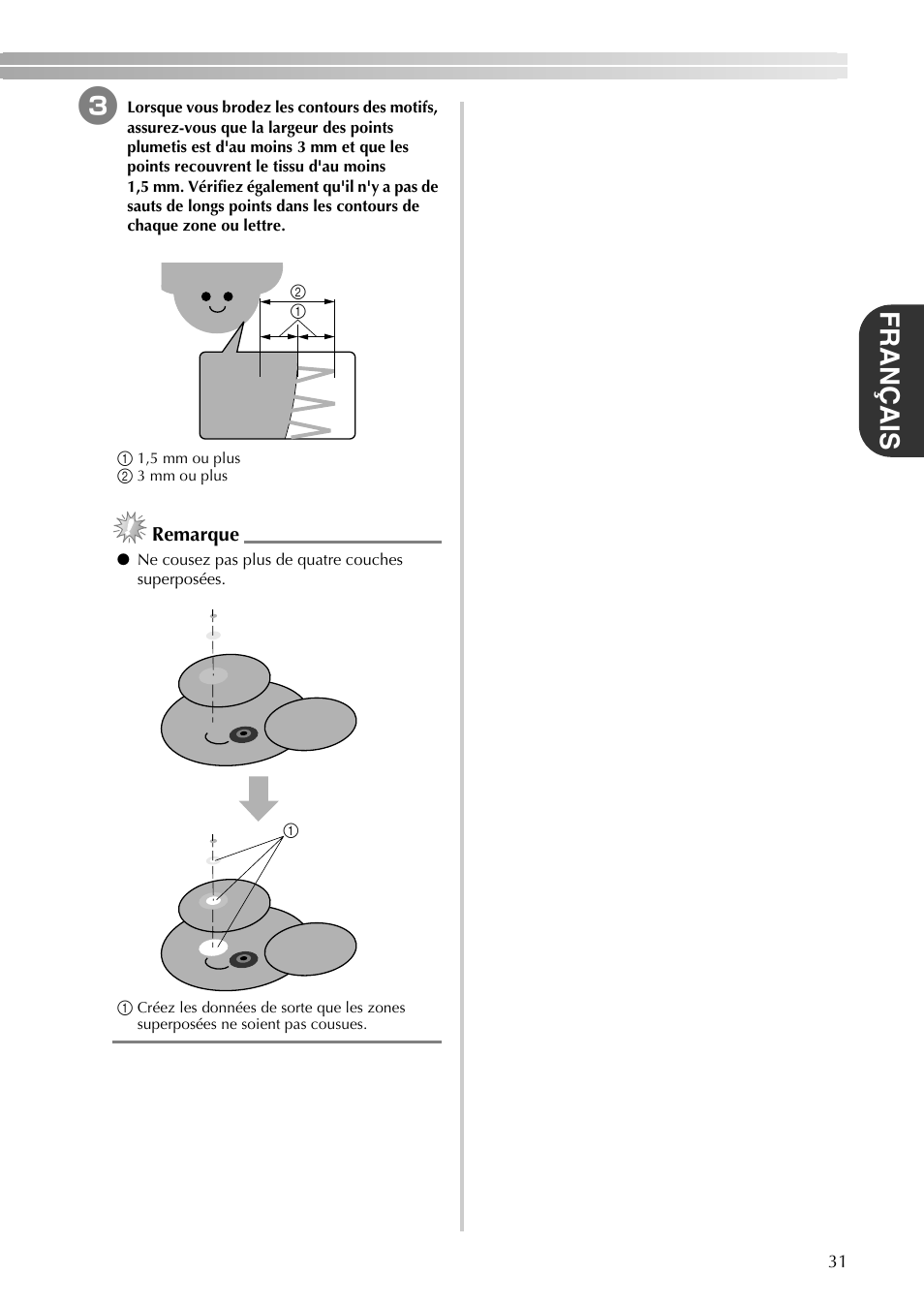 Français | Brother PR-620 620C 600II 600IIC User Manual | Page 33 / 52