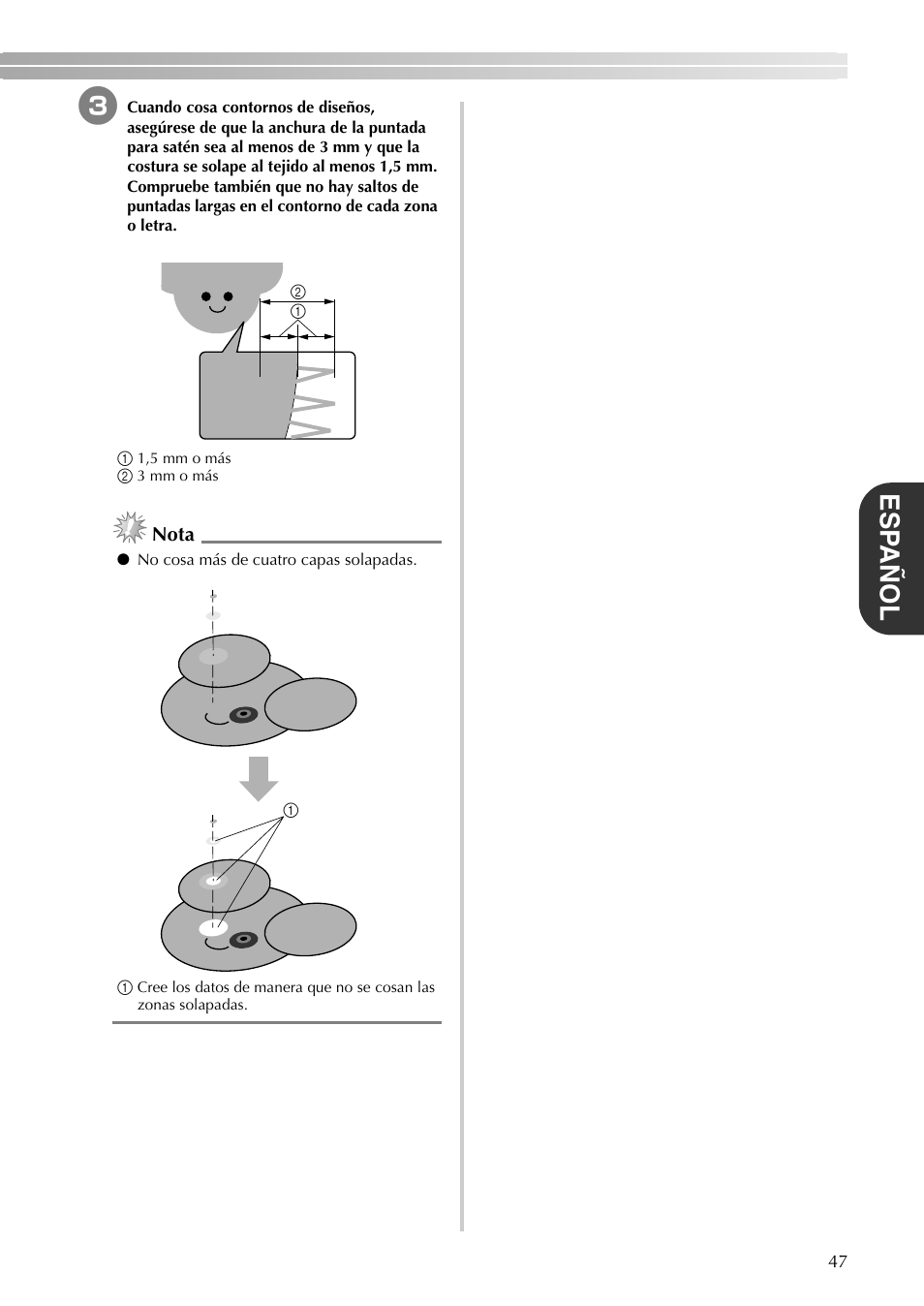 Esp añol | Brother PR-620 620C 600II 600IIC User Manual | Page 49 / 52