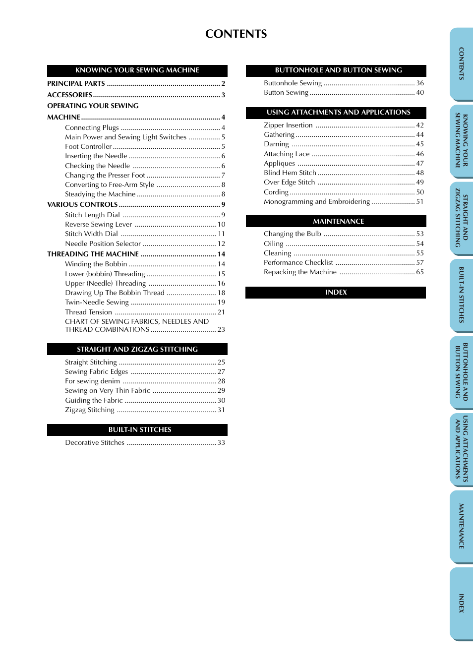 Brother LS-1217 User Manual | Page 7 / 81