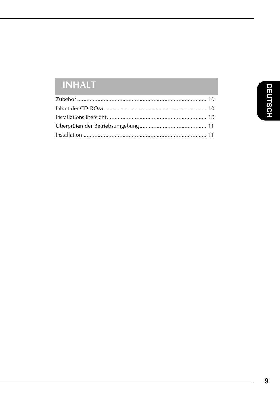 Inhalt | Brother Innov-is 4000D 4000 User Manual | Page 11 / 52