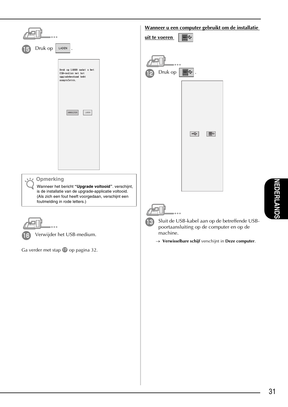 31 nede rlands | Brother Innov-is 4000D 4000 User Manual | Page 33 / 52