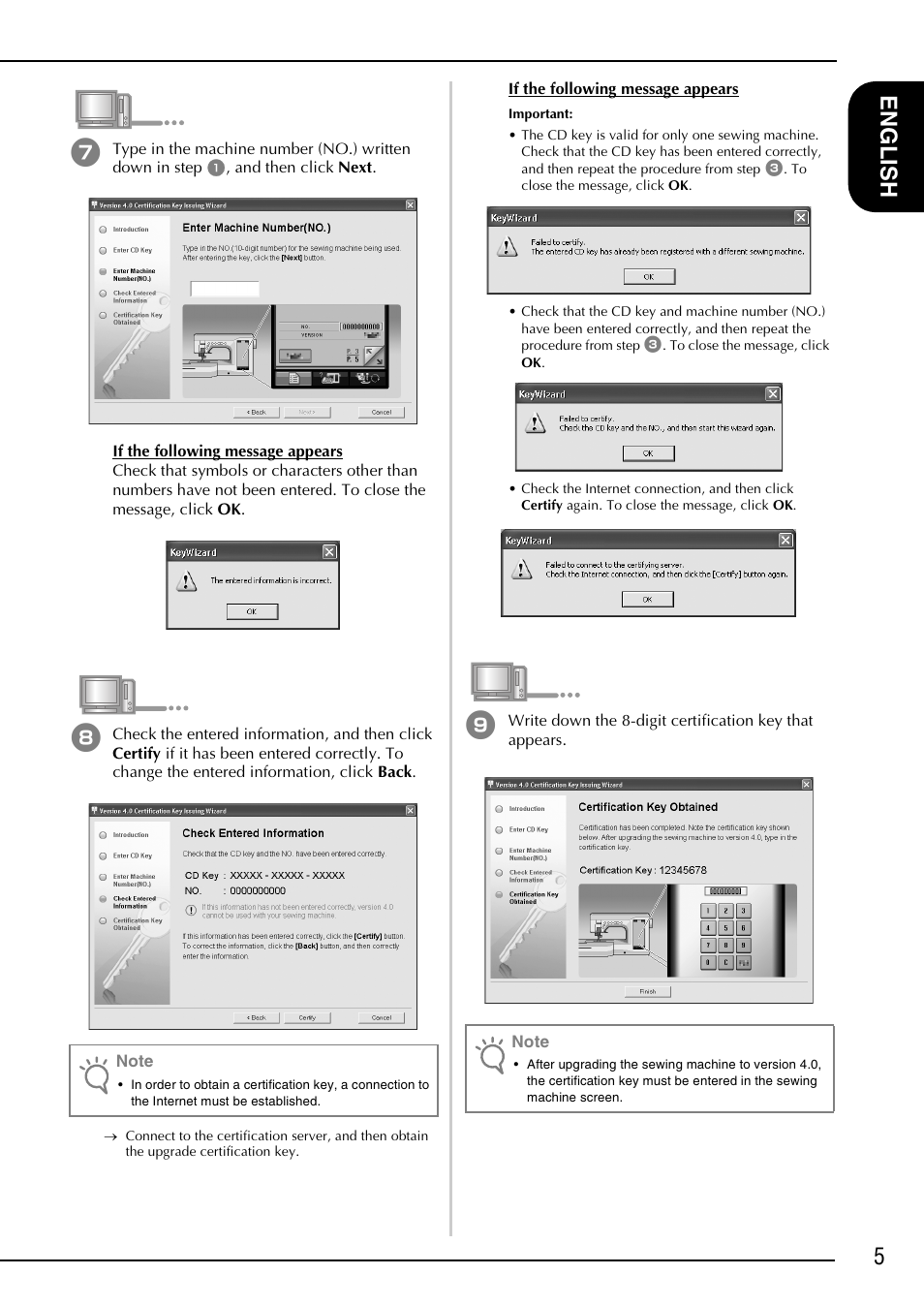 5en glis h | Brother Innov-is 4000D 4000 User Manual | Page 7 / 52