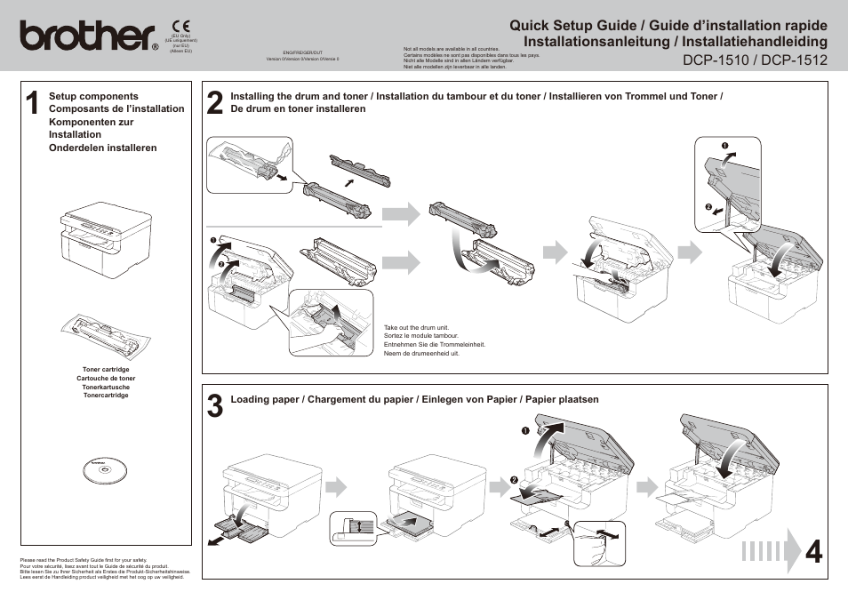 Brother DCP-1510 User Manual | 2 pages