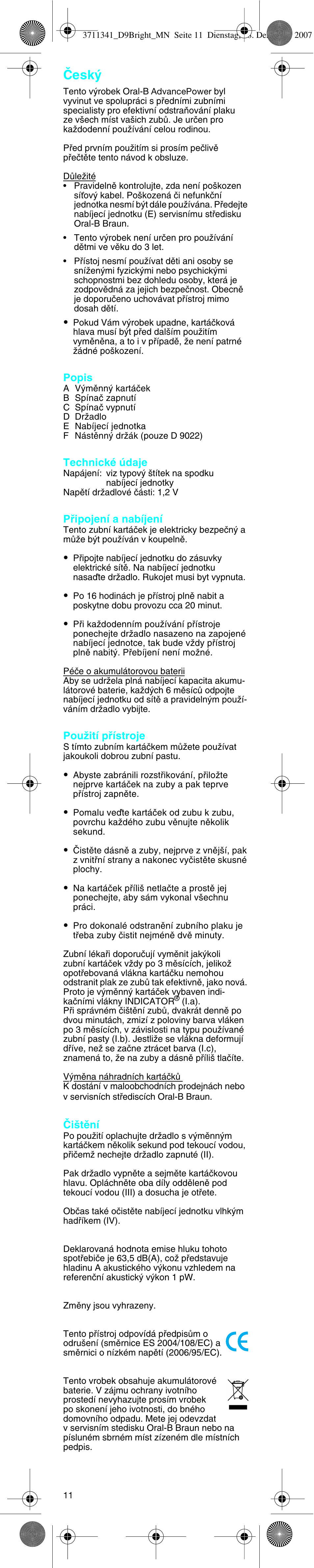 Âesk | Braun D9013 Advance Power User Manual | Page 11 / 21