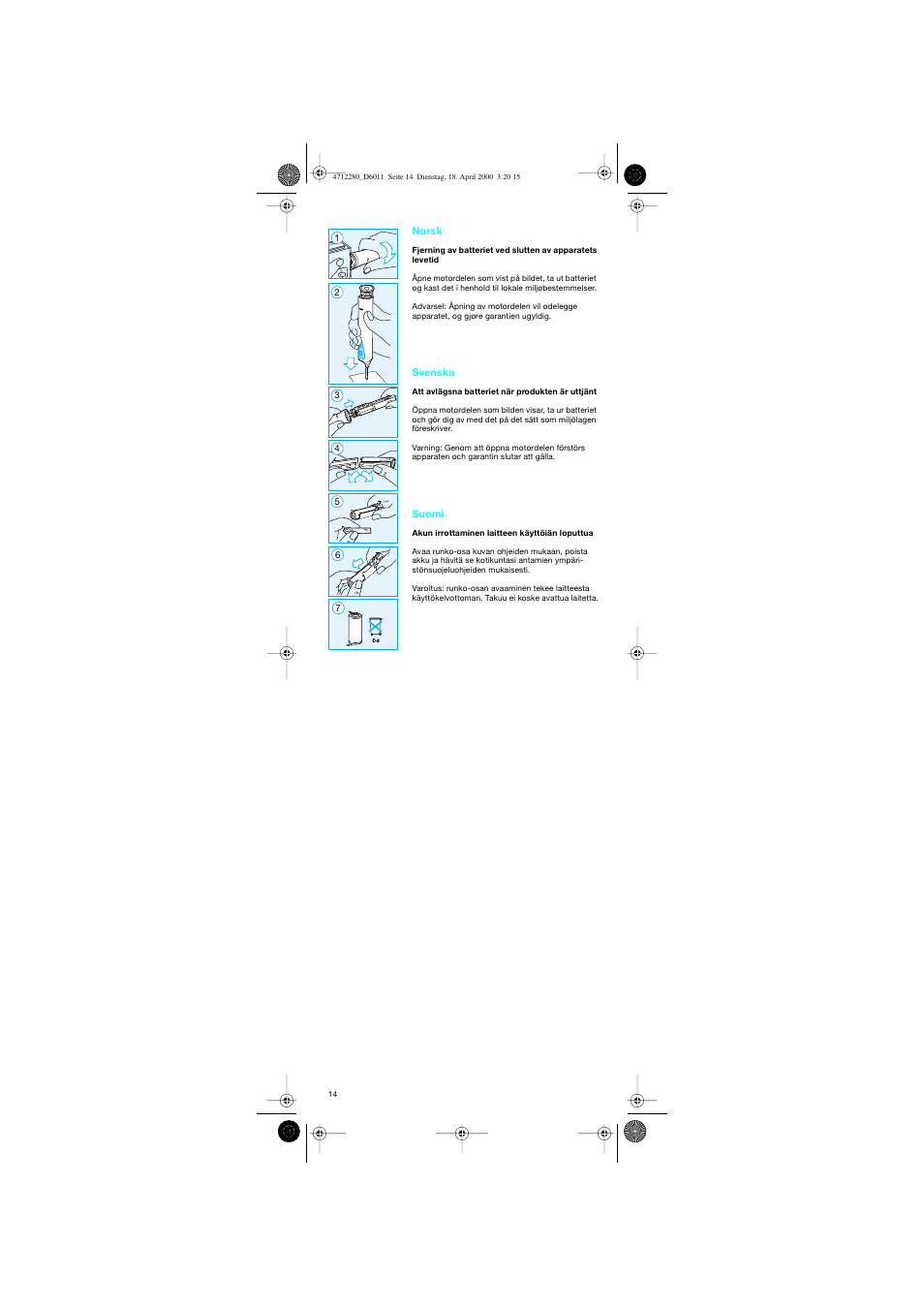 Braun D6011 Plak Control User Manual | Page 14 / 20