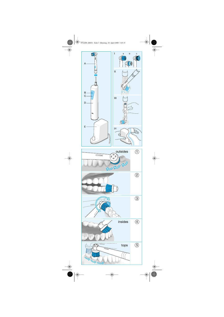 Tops | Braun D6011 Plak Control User Manual | Page 3 / 20