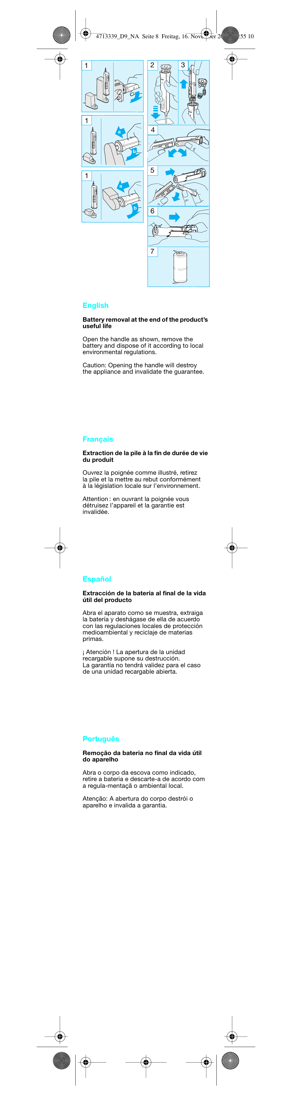 Braun D 9525T User Manual | Page 9 / 20