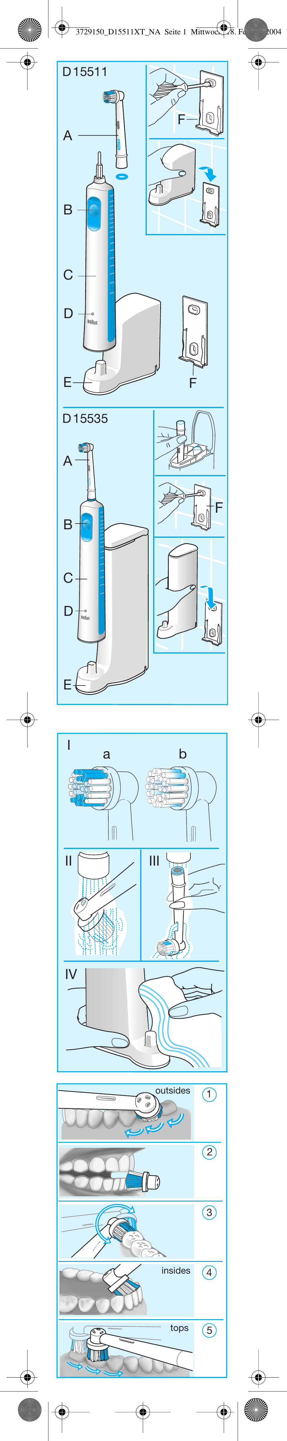 Fi a b ii iii | Braun D15535 Professional Care User Manual | Page 2 / 16