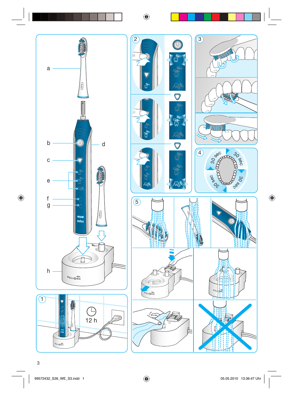 Braun S26.523.3 Pulsonic User Manual | Page 3 / 36