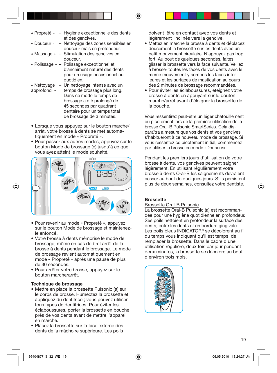 Braun S32.533.5 Pulsonic SmartSeries User Manual | Page 19 / 80