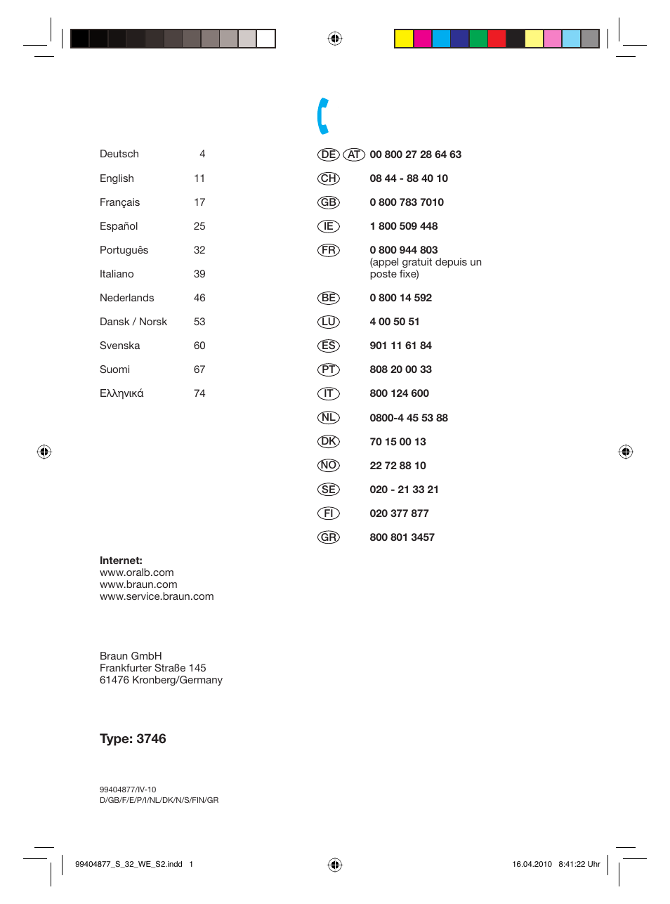 Braun S32.533.5 Pulsonic SmartSeries User Manual | Page 2 / 80