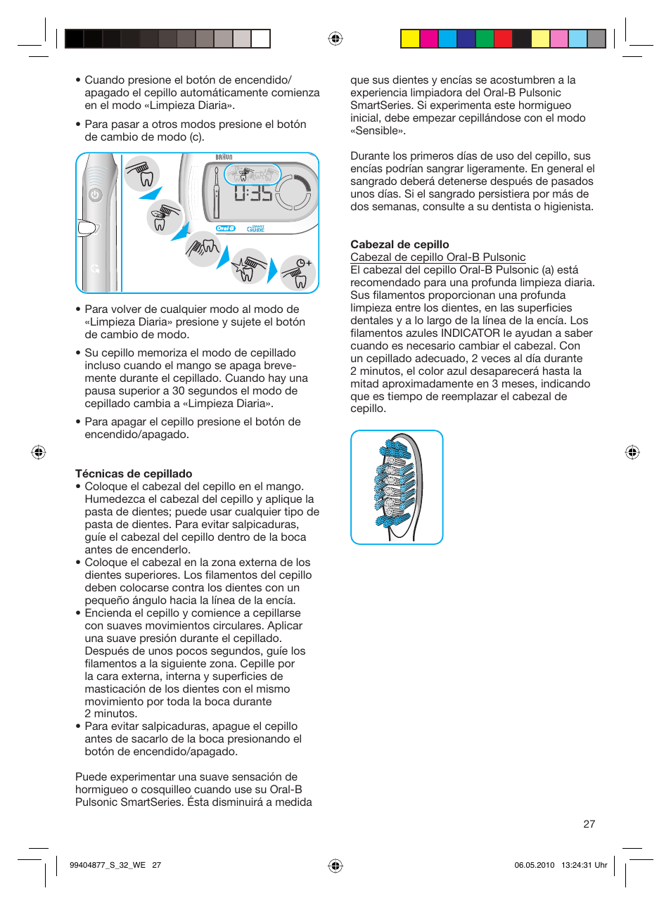 Braun S32.533.5 Pulsonic SmartSeries User Manual | Page 27 / 80