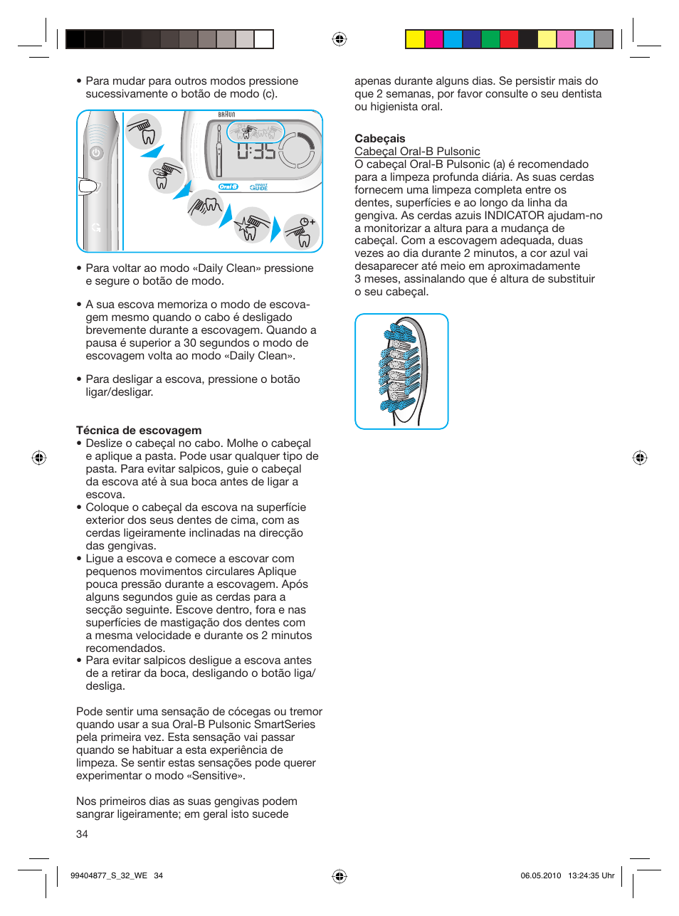 Braun S32.533.5 Pulsonic SmartSeries User Manual | Page 34 / 80