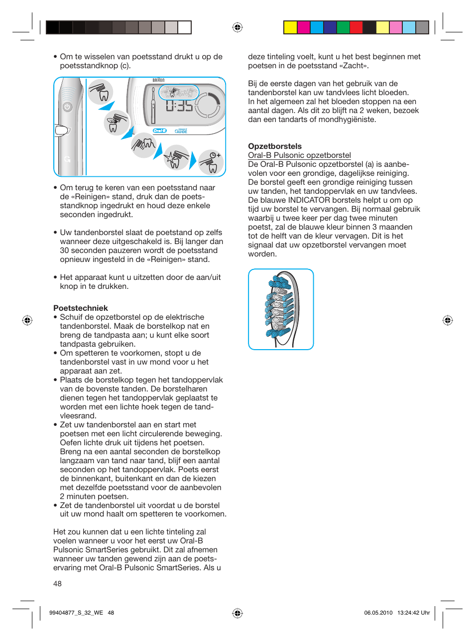 Braun S32.533.5 Pulsonic SmartSeries User Manual | Page 48 / 80