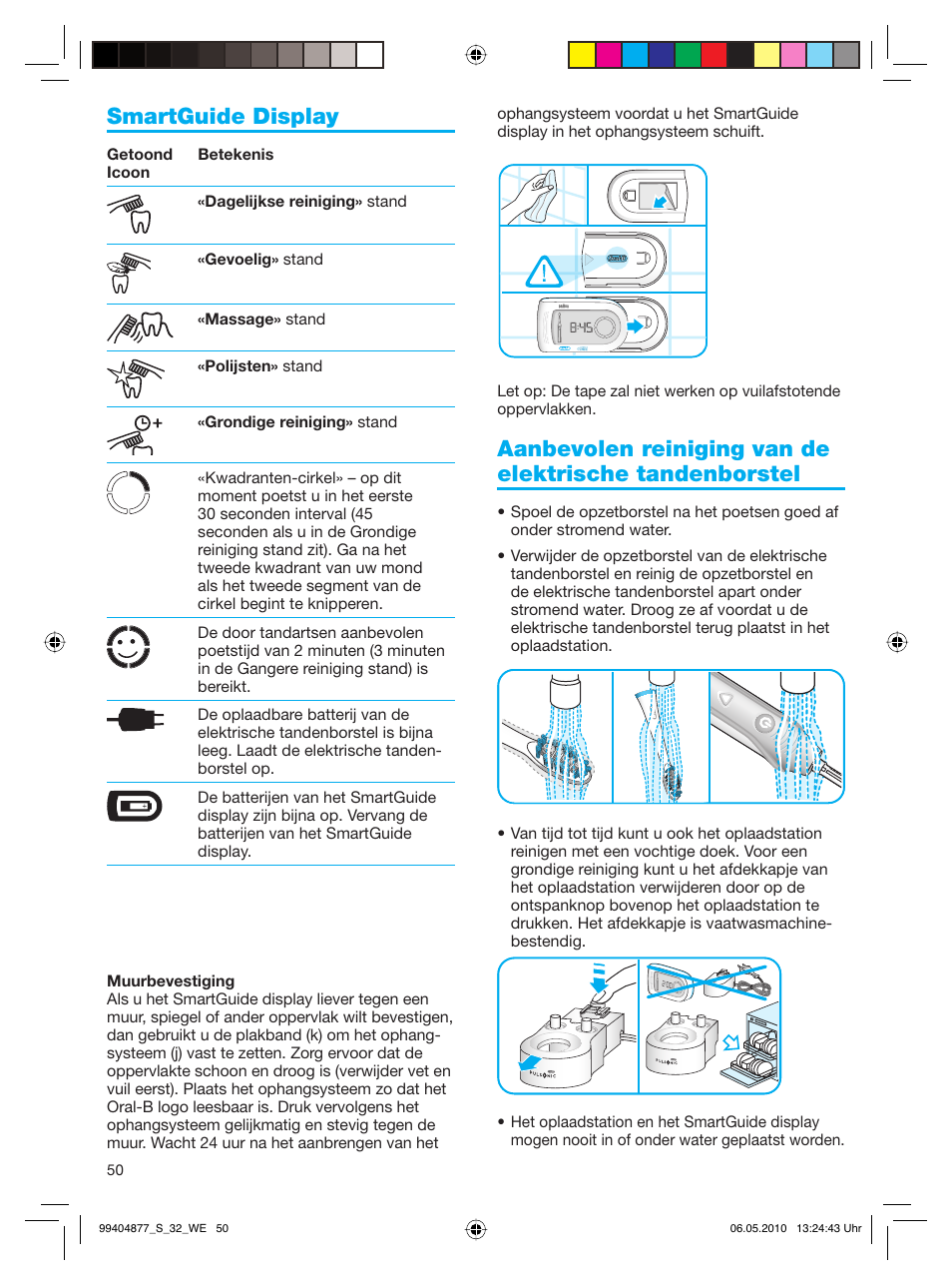 Smartguide display | Braun S32.533.5 Pulsonic SmartSeries User Manual | Page 50 / 80