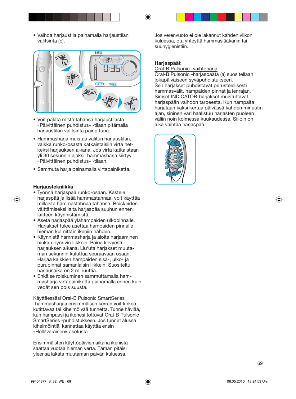 Braun S32.533.5 Pulsonic SmartSeries User Manual | Page 69 / 80