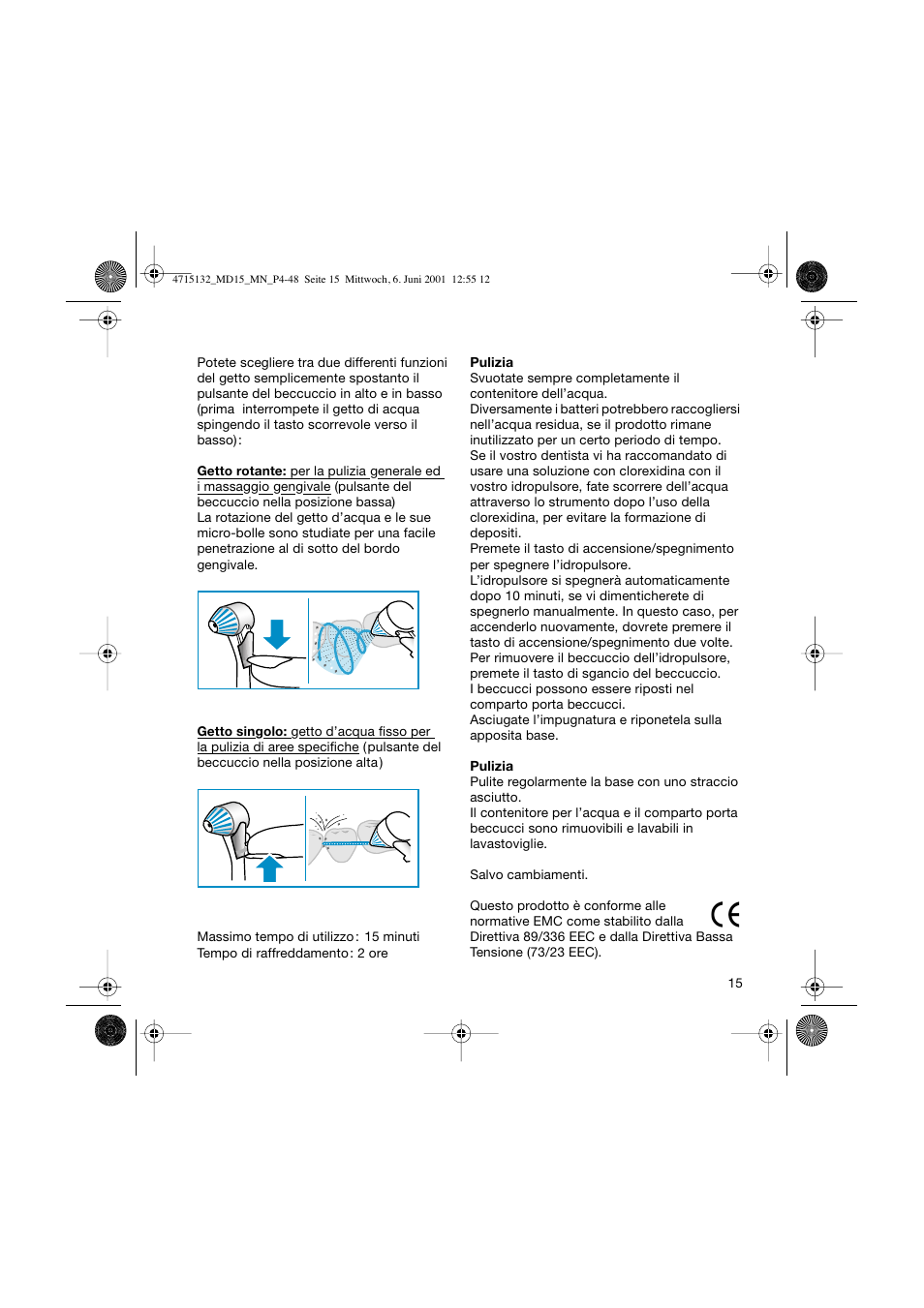 Braun MD15 OxyJet User Manual | Page 15 / 45