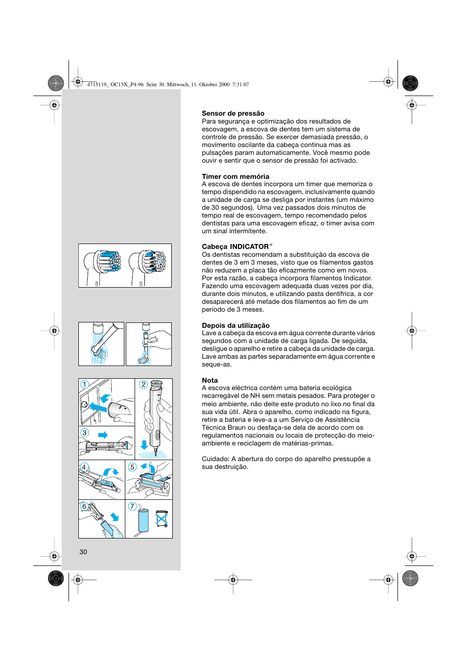 Braun OC15525 OxyJet 3D Center User Manual | Page 30 / 96