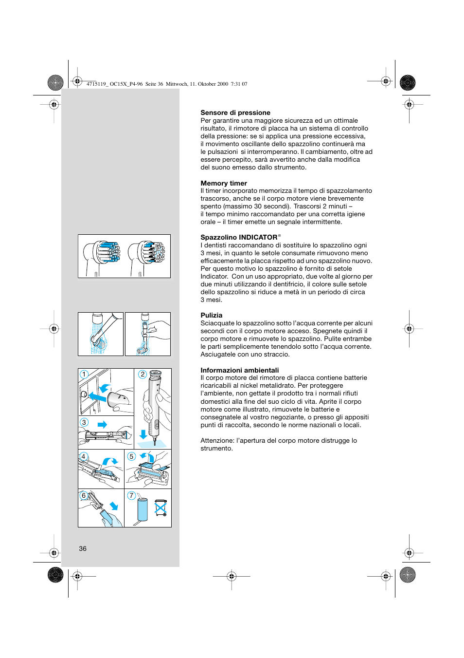 Braun OC15525 OxyJet 3D Center User Manual | Page 36 / 96