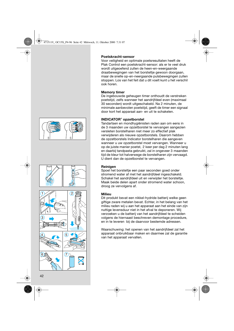Braun OC15525 OxyJet 3D Center User Manual | Page 42 / 96