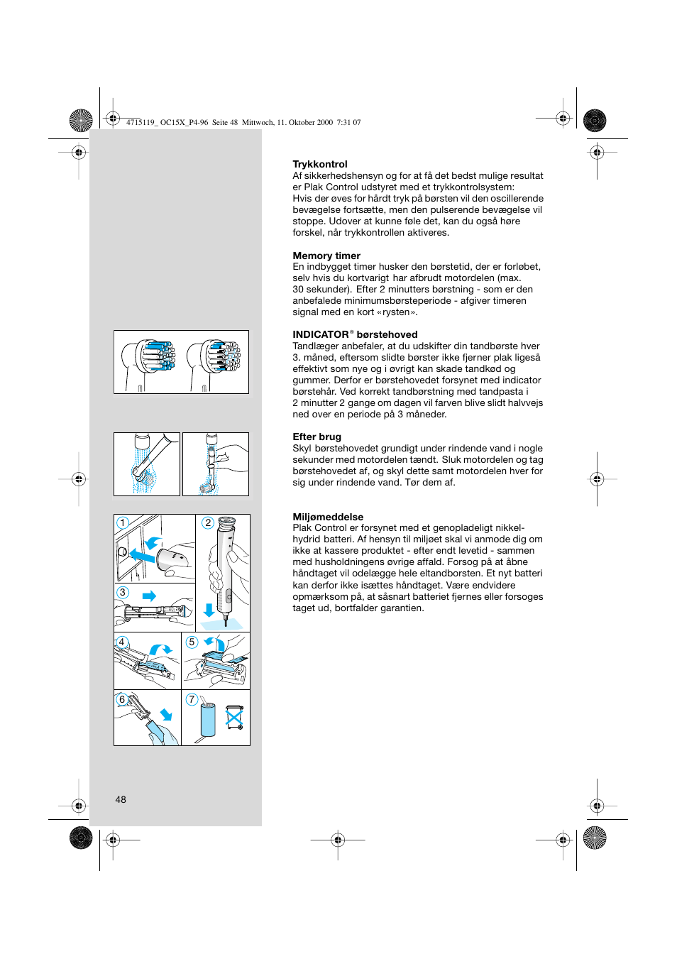 Braun OC15525 OxyJet 3D Center User Manual | Page 48 / 96